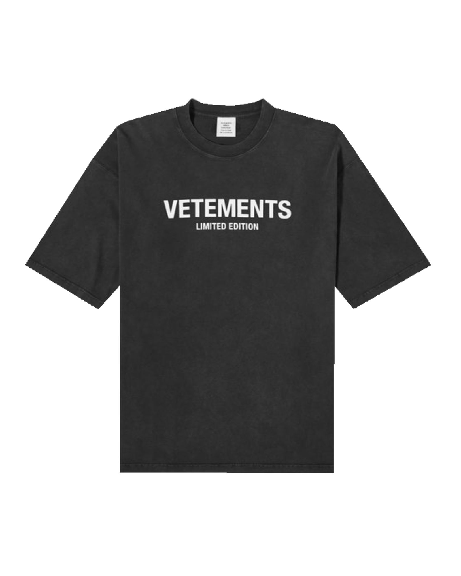 最新作人気SALEVETEMENTS ヴェトモン 2021SS BIG LOGO LIMITED EDITION T-SHIRT 半袖Tシャツ Sサイズ ホワイト シミ有り 丸首
