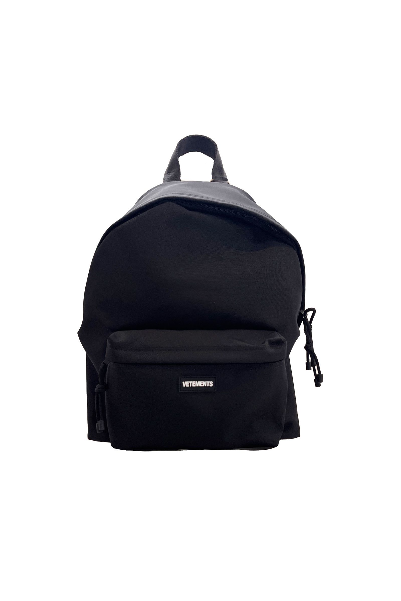 VETEMENTS - All black logo backpack (バックパック) Black | Detail