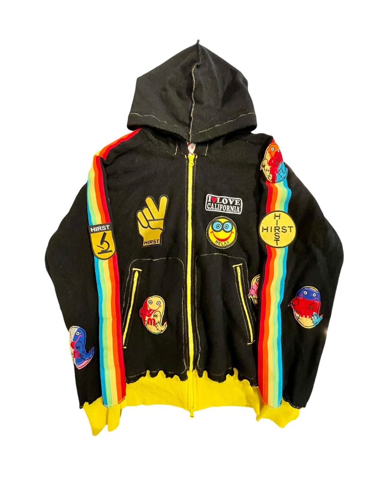 A LOVE MOVEMENT - ALM×DAMIEN HIRST/カシミアジャージ/BLK×YELLOW 
