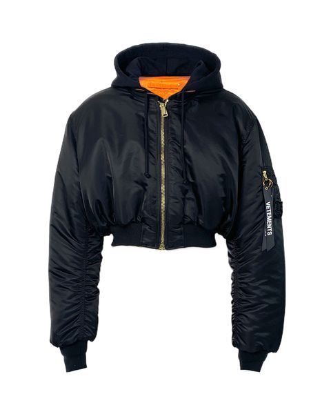 ヴェトモン ボンバージャケット 2018 増え ネイビー S 