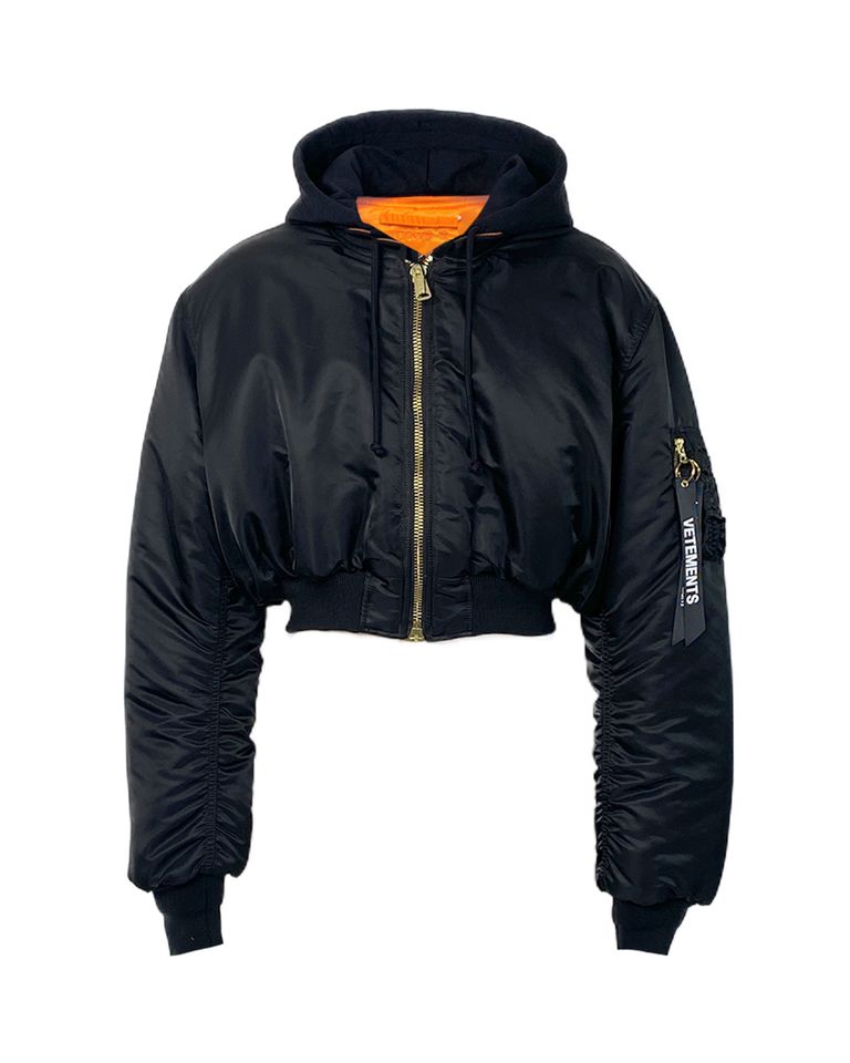 vetements ボンバージャケット ナイロンジャケット 黒 （VETEMENTS  