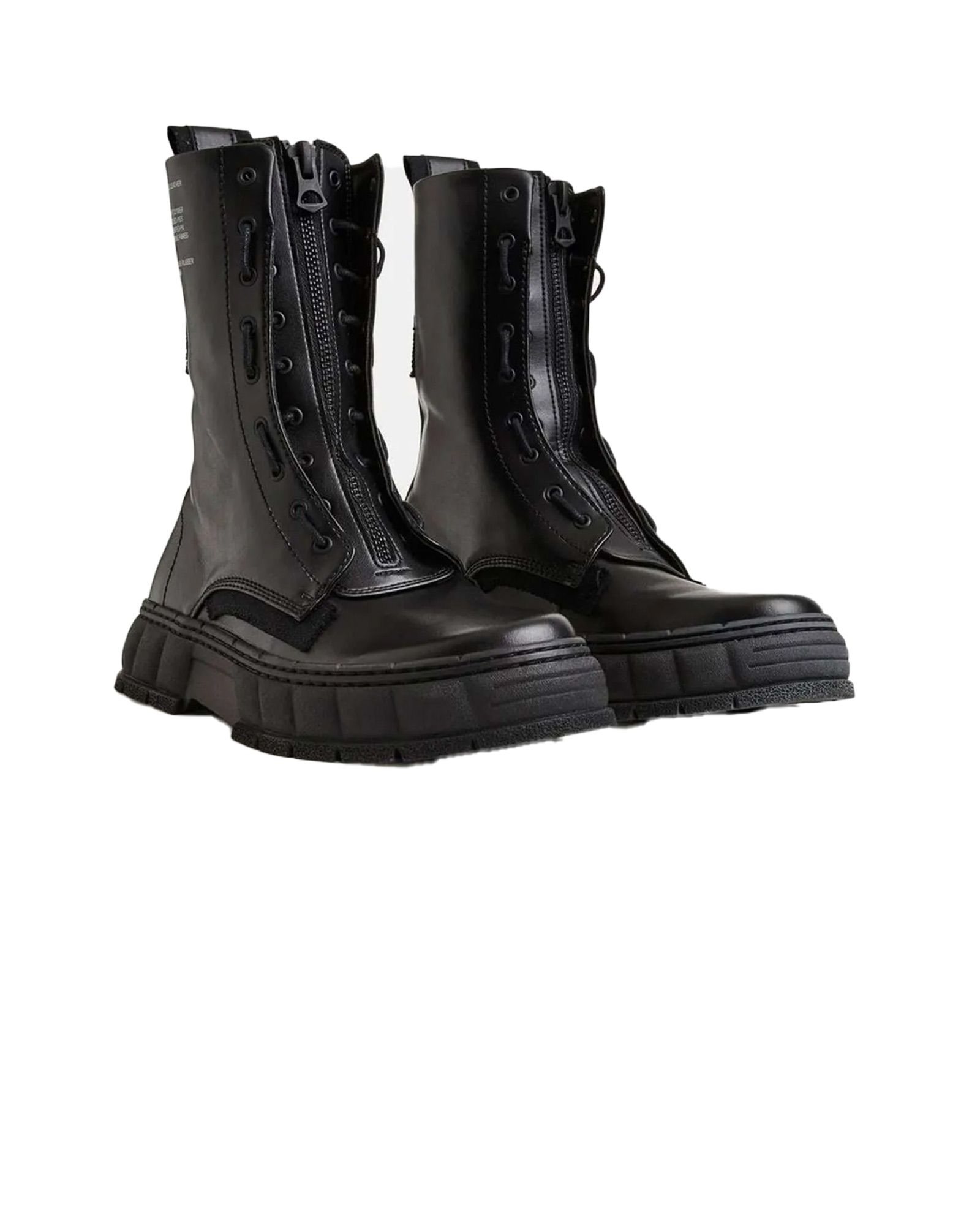 VIRON - ヴィロン/1992-z black apple zip-up high boot/ブーツ/BLACK 