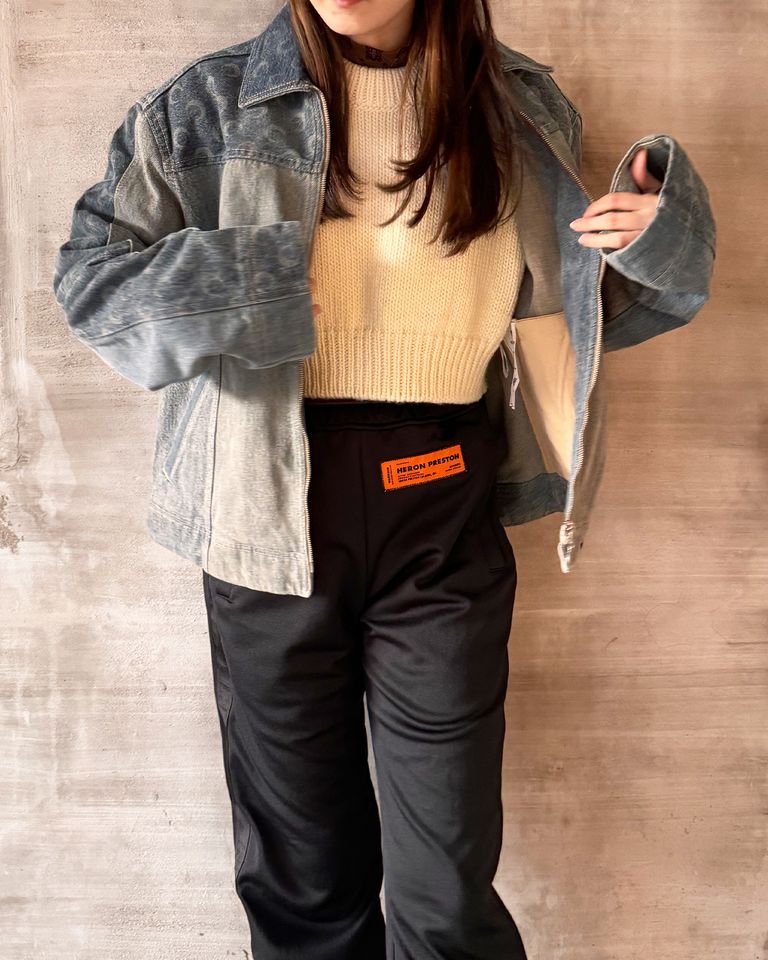 Marine Serre - REGENERATED DENIM DENIM JACKET/UJA041/デニム 
