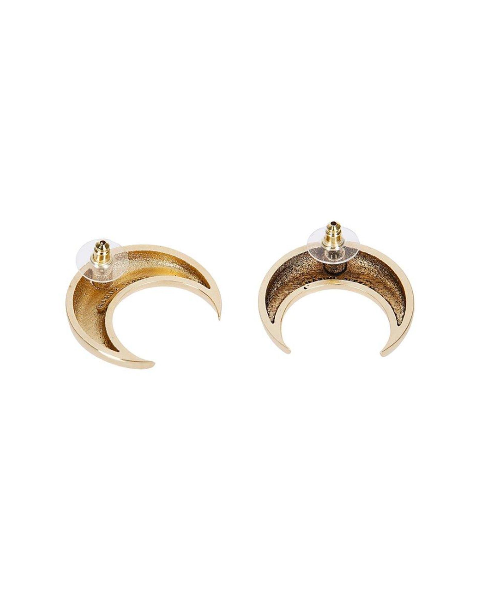 Marine Serre - Moon earring gold 35 mm | Detail