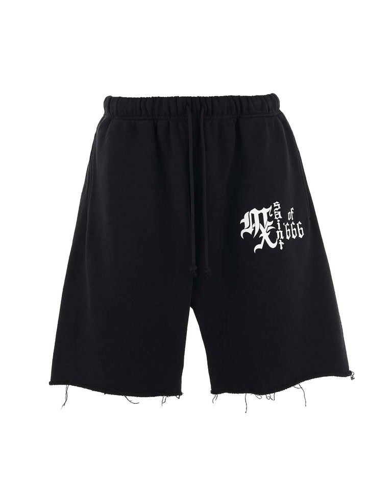 SAINT Mxxxxxx - SWEAT SHORTS/MX666 / BLACK | Detail 