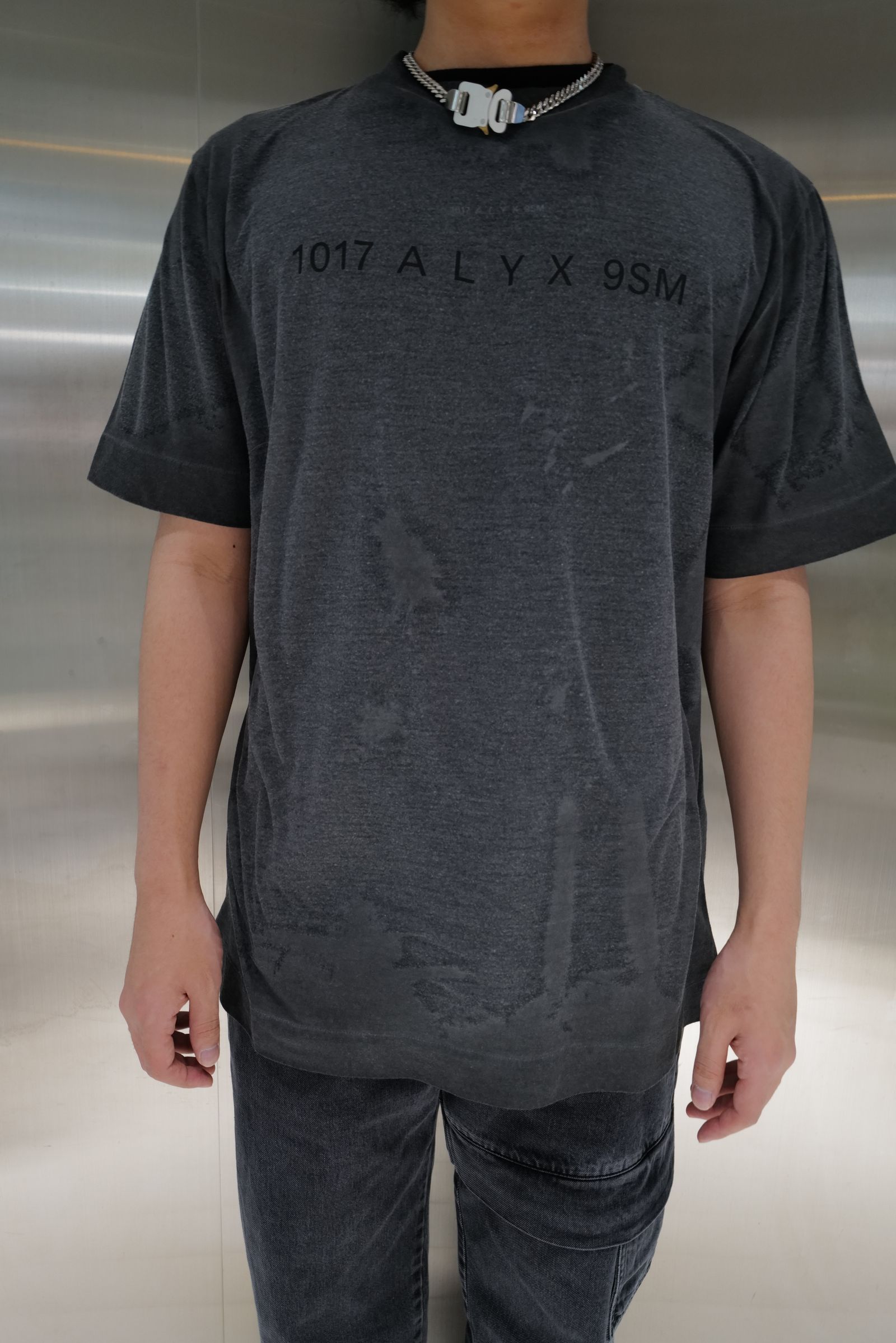 1017 ALYX 9SM ブラックハードウェアシャツ アリクスシャツ ナイロン