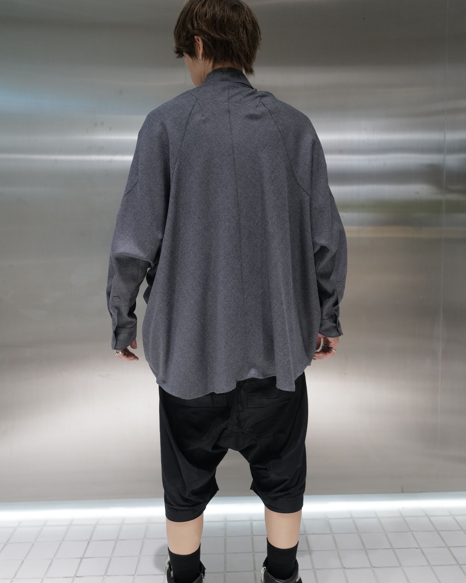 FUMITO GANRYU - Kinetic wool shirt | Detail