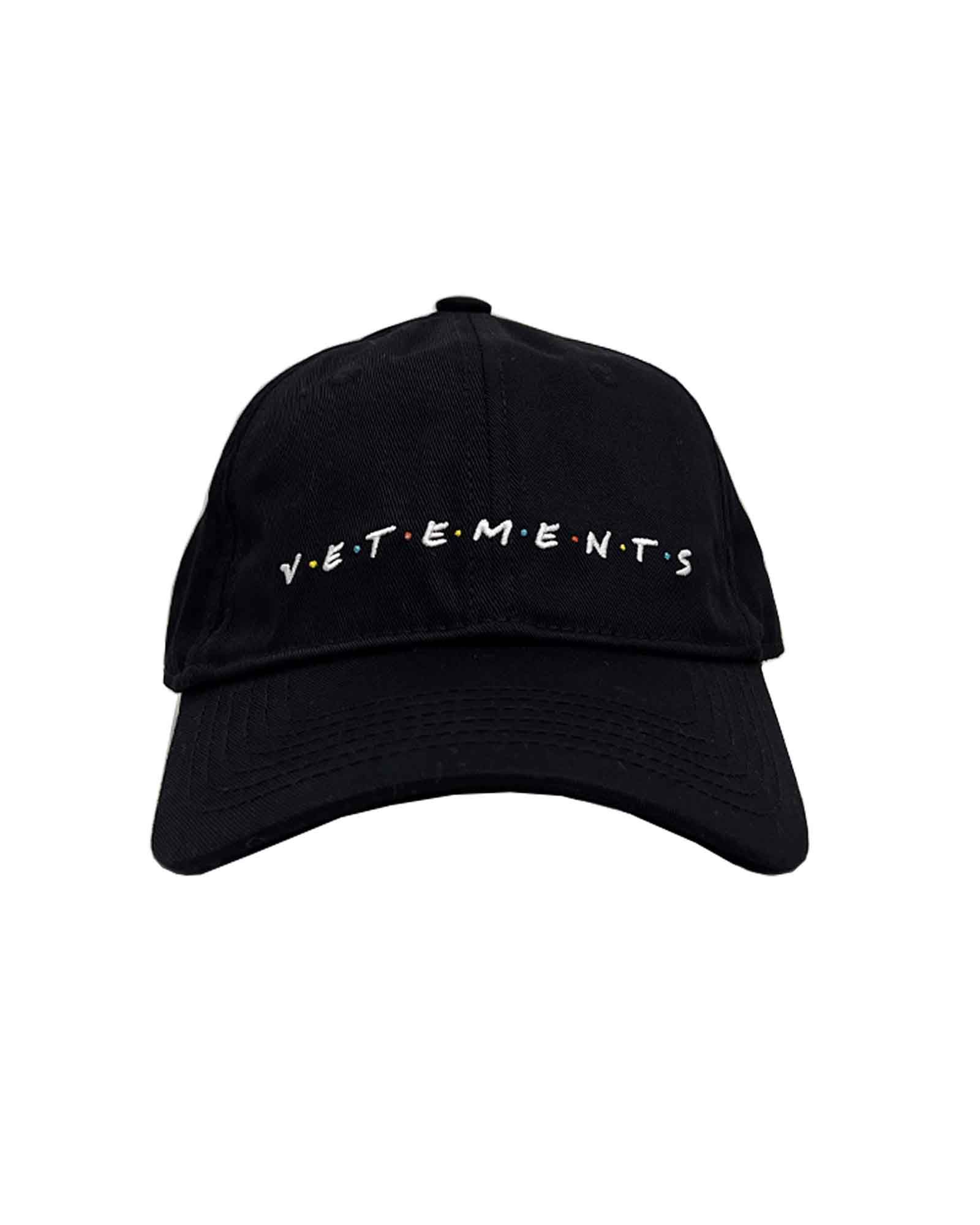 即発送 VETEMENTS ヴェトモン ロゴキャップ cap 黒-