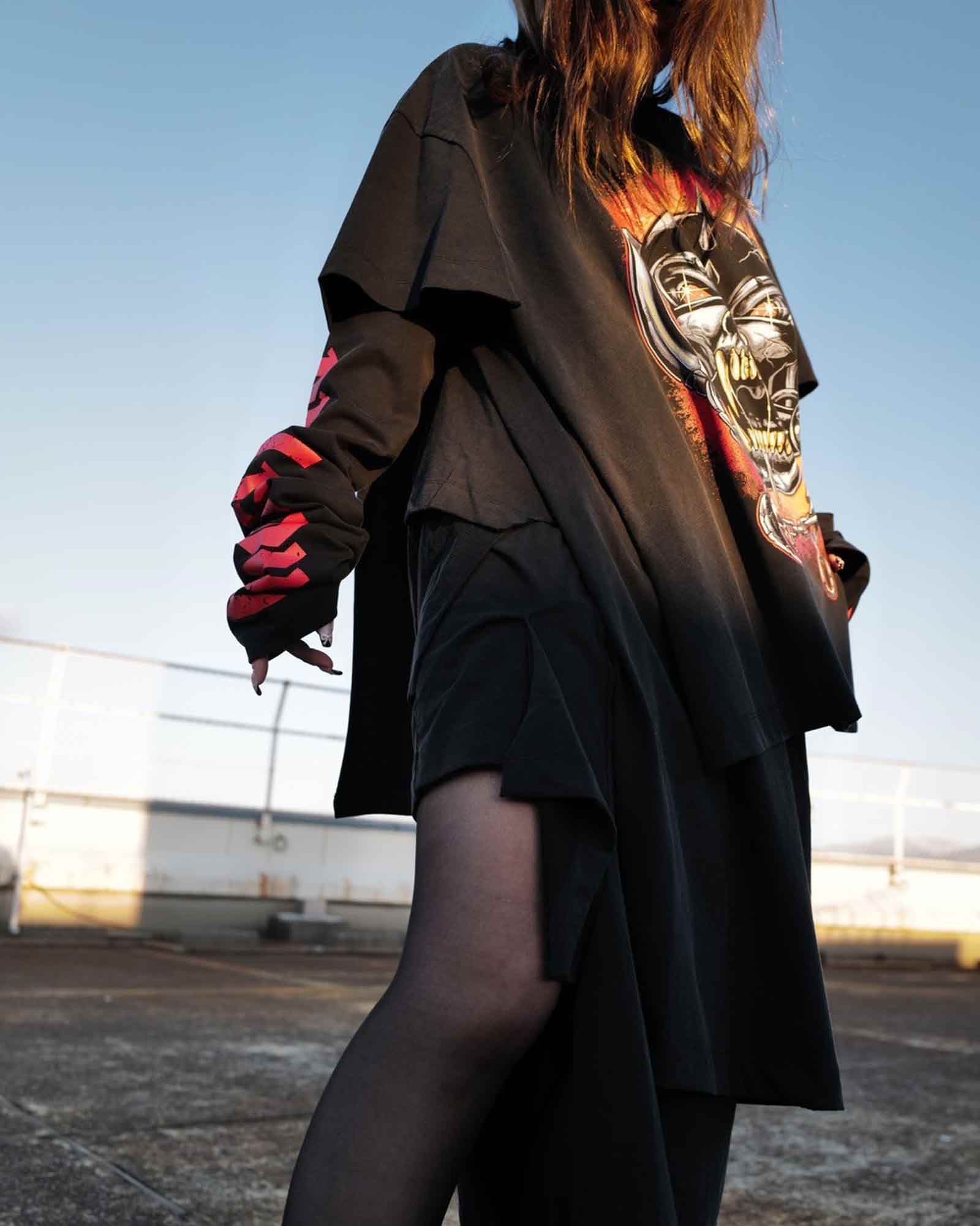 VETEMENTS - ヴェトモン/MOTORHEAD LAYERED T-SHIRT DRESS /レイヤード ...