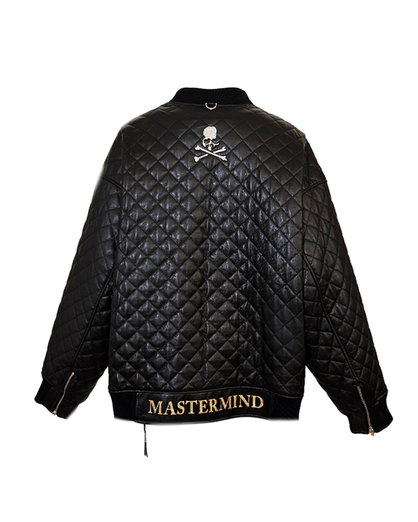 mastermind - マスターマインド/leateher quilted varsity jacket/レザー 