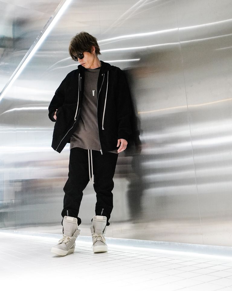 RICK OWENS - LEVEL LS T/RU01C4266JA/ロングスリーブTシャツ/ DUST 