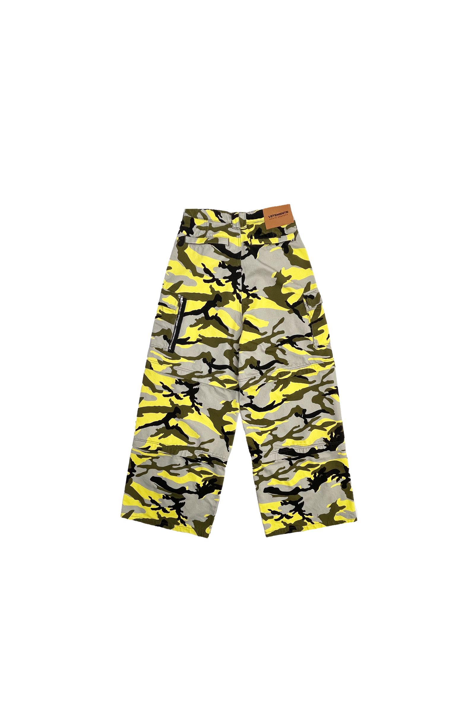 VETEMENTS - ヴェトモン/Neon camo big shape transformer pants