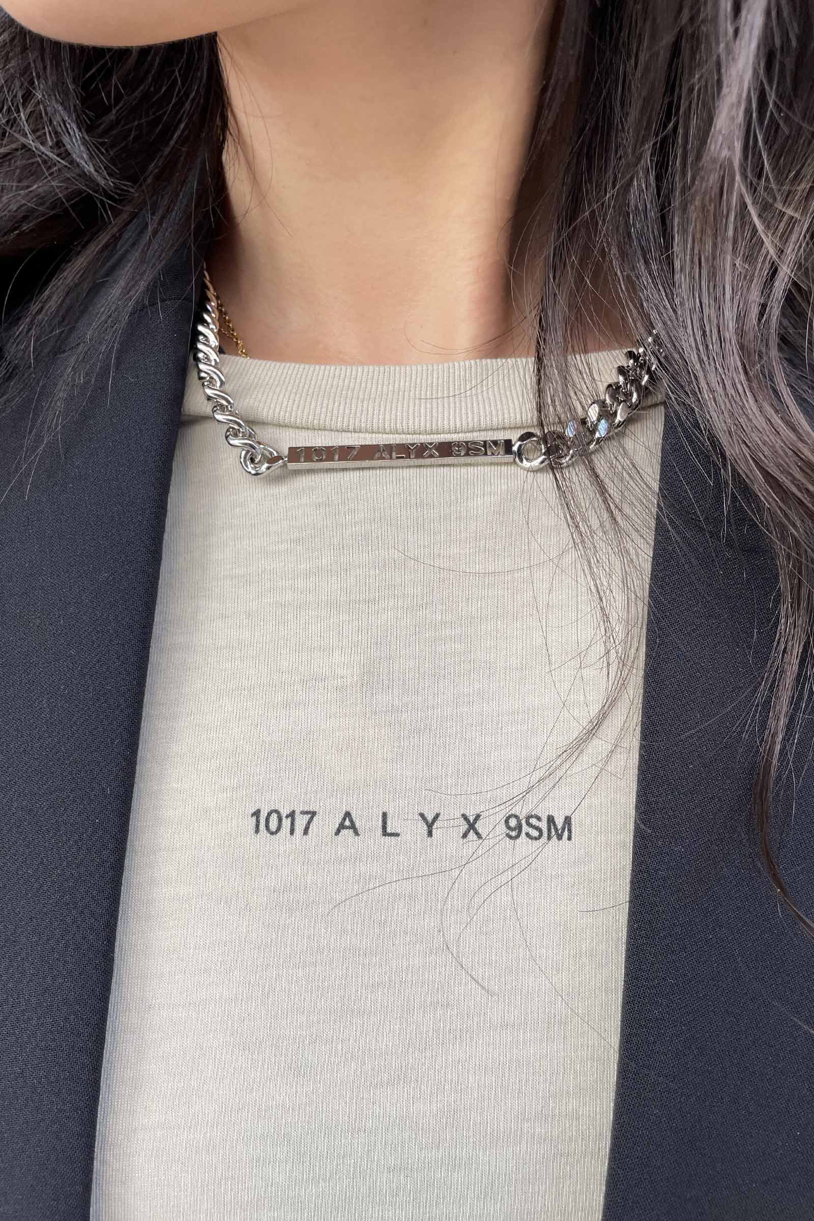 1017 ALYX 9SM BUCKLE NECKLACE silver | Detail