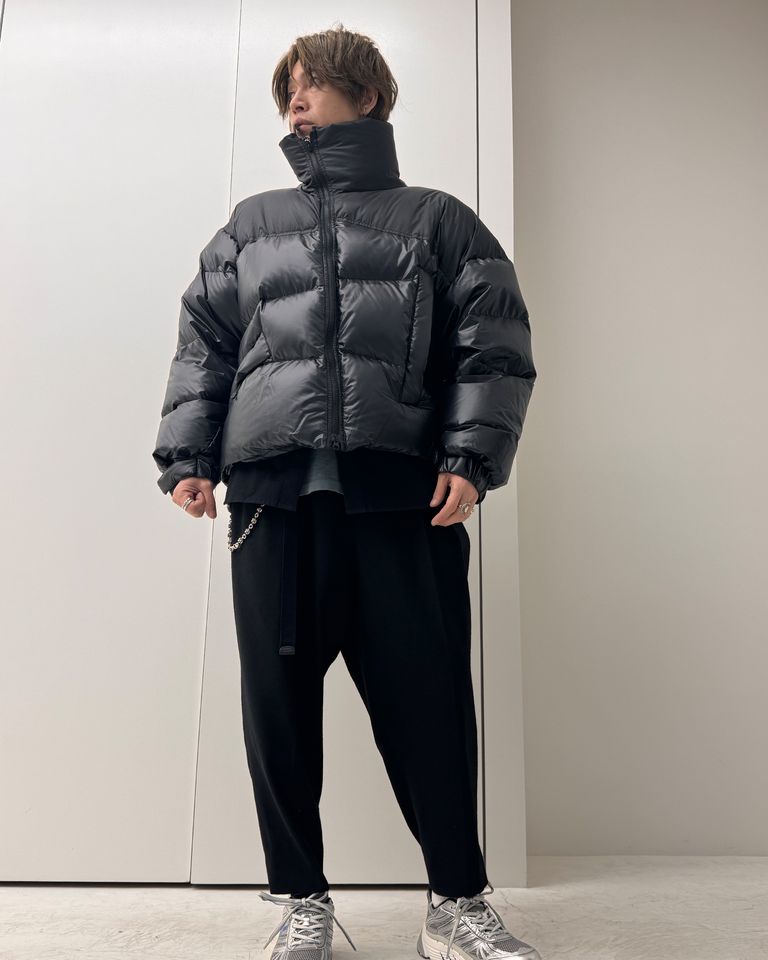 FUMITO GANRYU - GRAFFITI DOWN JACKET/Fu10-Bl-07/ダウンジャケット 