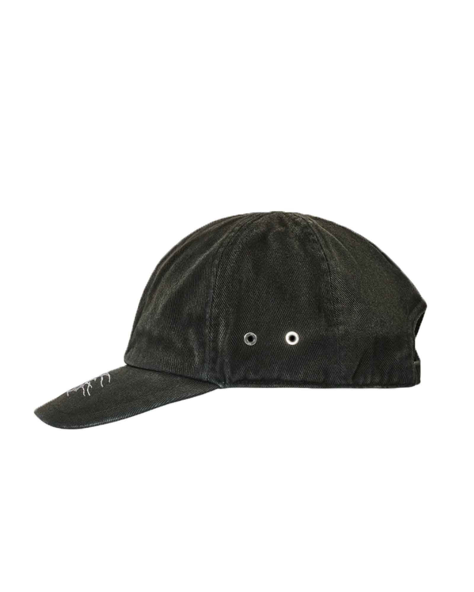1017 ALYX 9SM - Denim logo baseball hat (キャップ) Black | Detail
