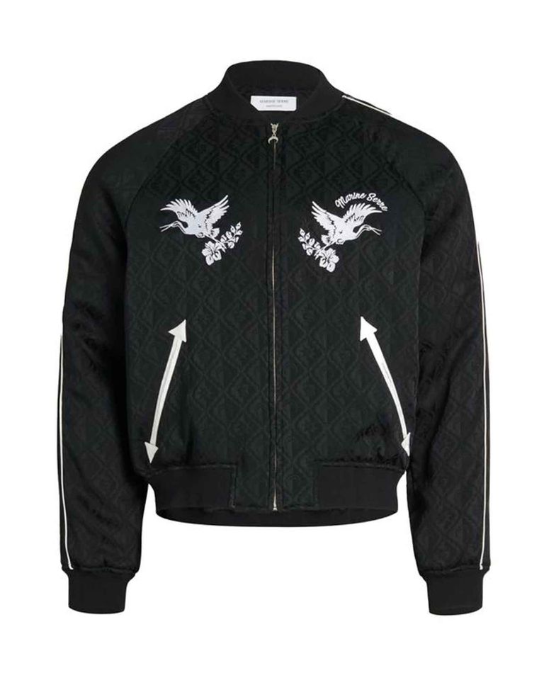 Marine Serre - JACQUARD VISCOSE BOMBER JACKET/MJA057/ボンバー 