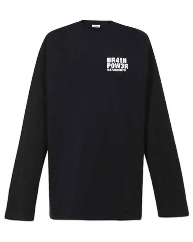 VETEMENTS - BRAIN POWER LONGSLEEVE/UE63TR385B/ロングスリーブT 