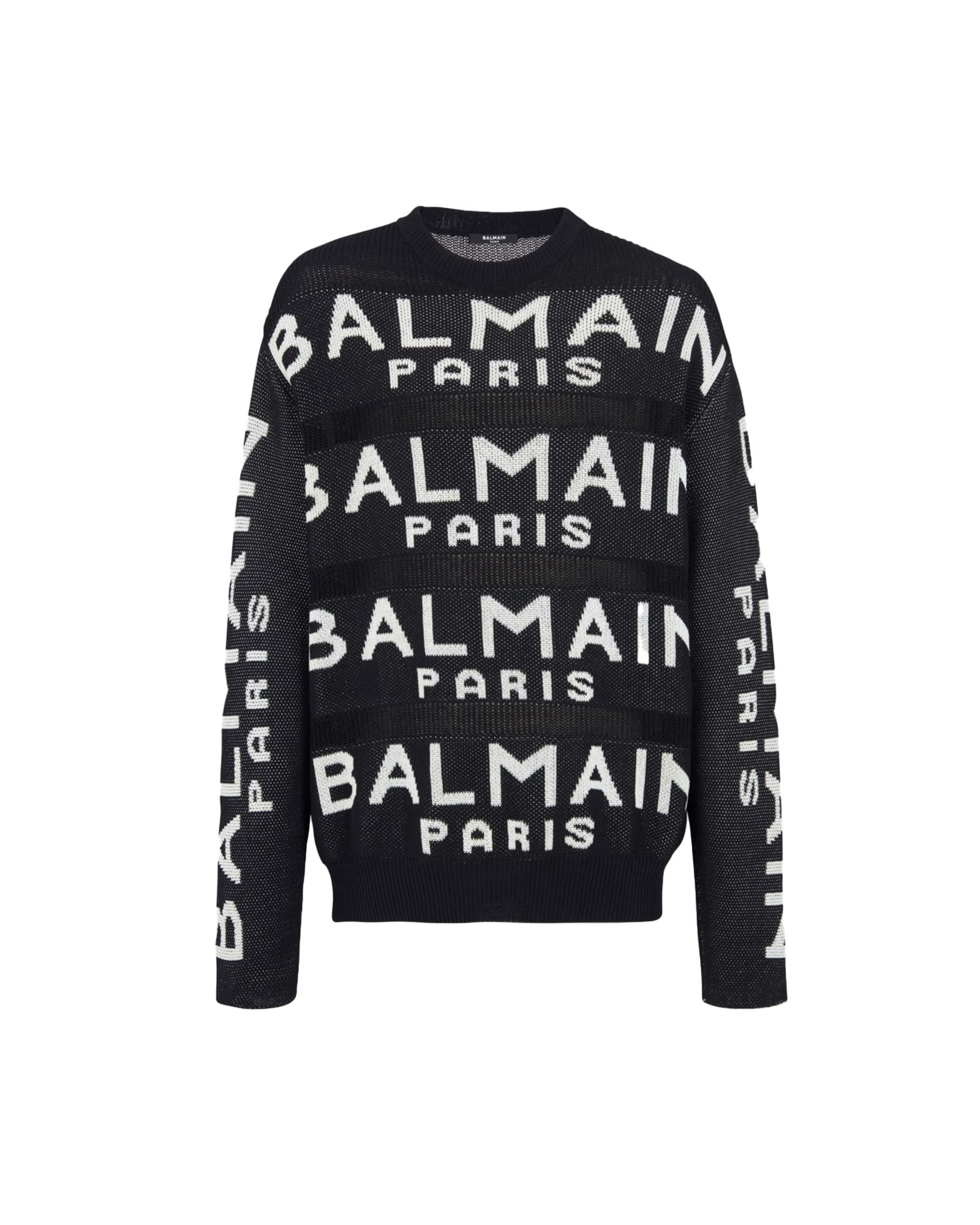 大砲候補 国内正規 BALMAIN バルマン ラメボーダー ニット | artfive.co.jp