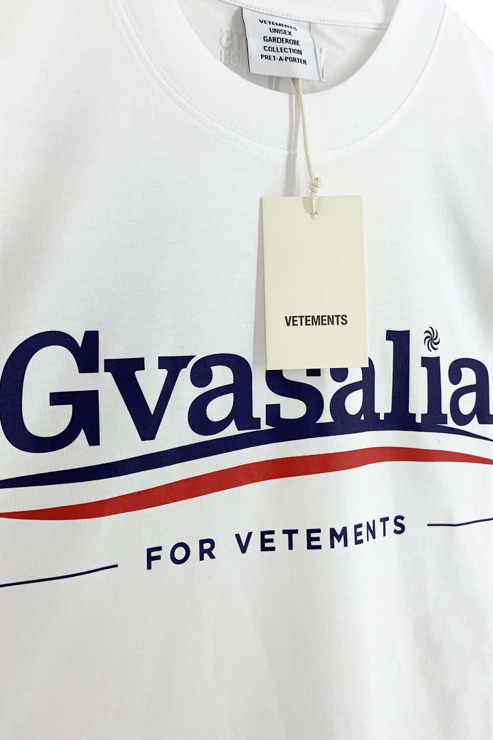 GVASALIA For Vetements T-Shirt WHITE - S