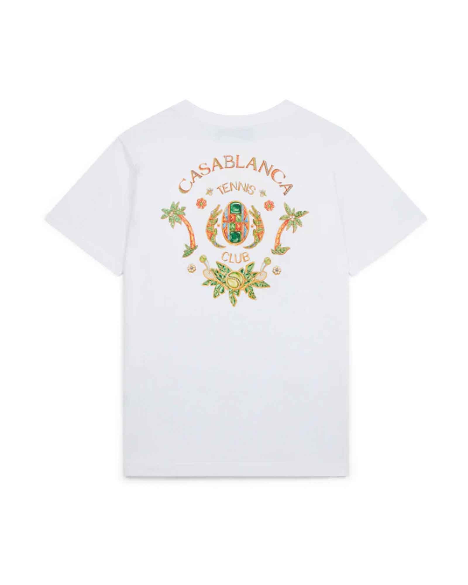 CASABLANCA - カサブランカ/JOYAUX D'AFRIQUE TENNIS CLUB PRINTED T-SHIRT/Tシャツ/WHITE  | Detail