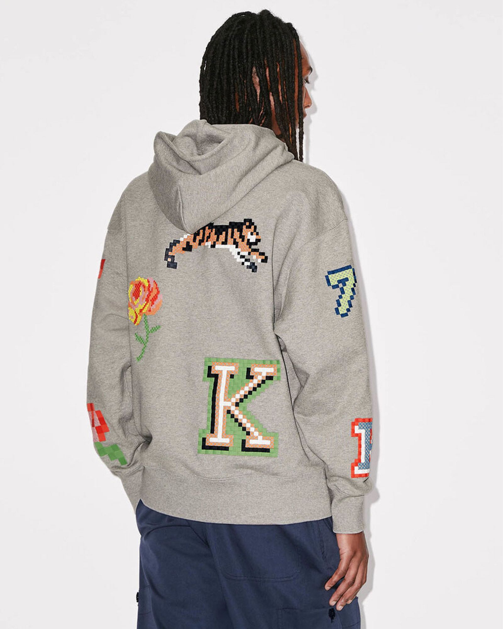 KENZO - Kenzo pixel oversize hoodie | Detail