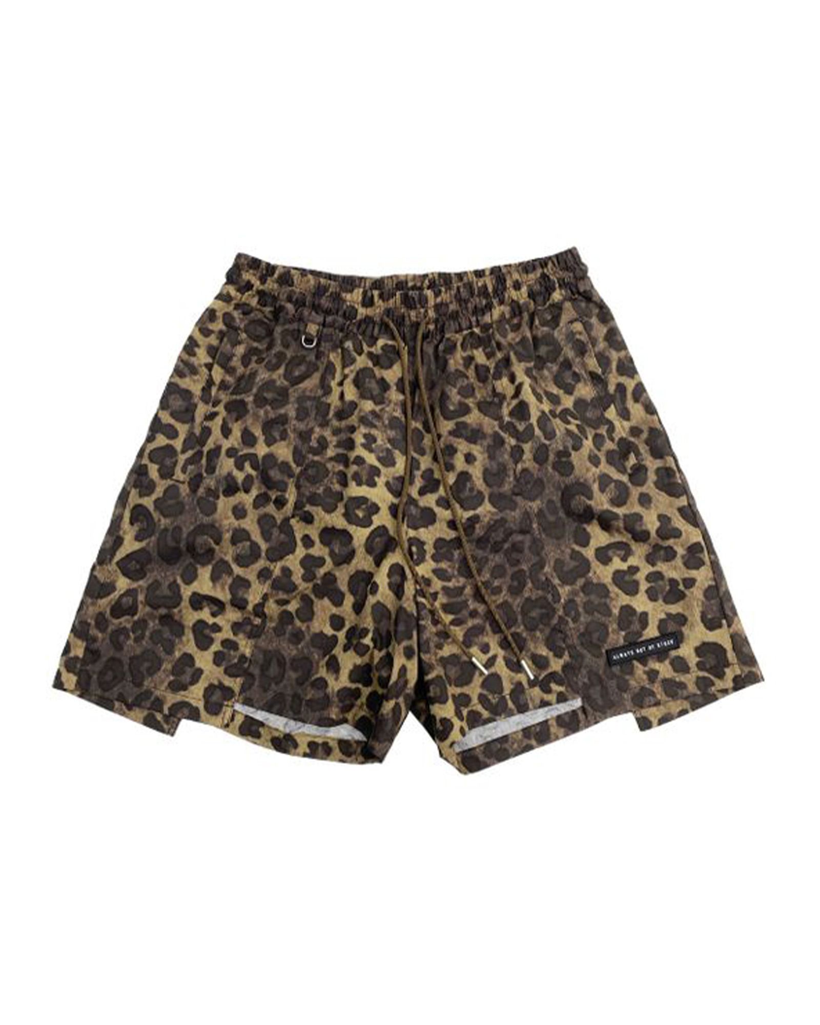 Alwaysoutofstock SWITCHED LEOPARD SHORTS - ショートパンツ