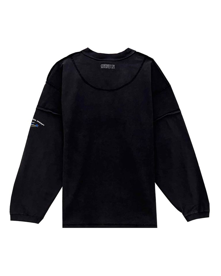 Vetements Inside-Out Logo Cotton T-Shirt - Black