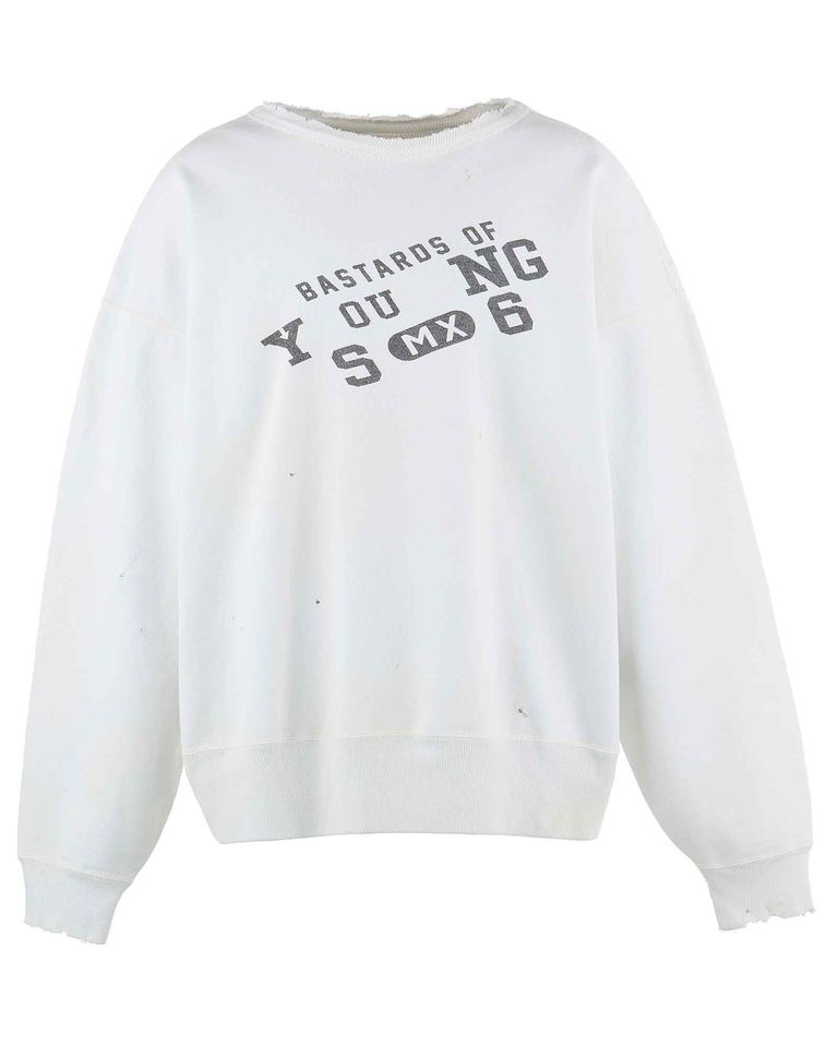 SAINT Mxxxxxx - BJ_CREW NECK SWEAT/YOUNG / WHITE | Detail