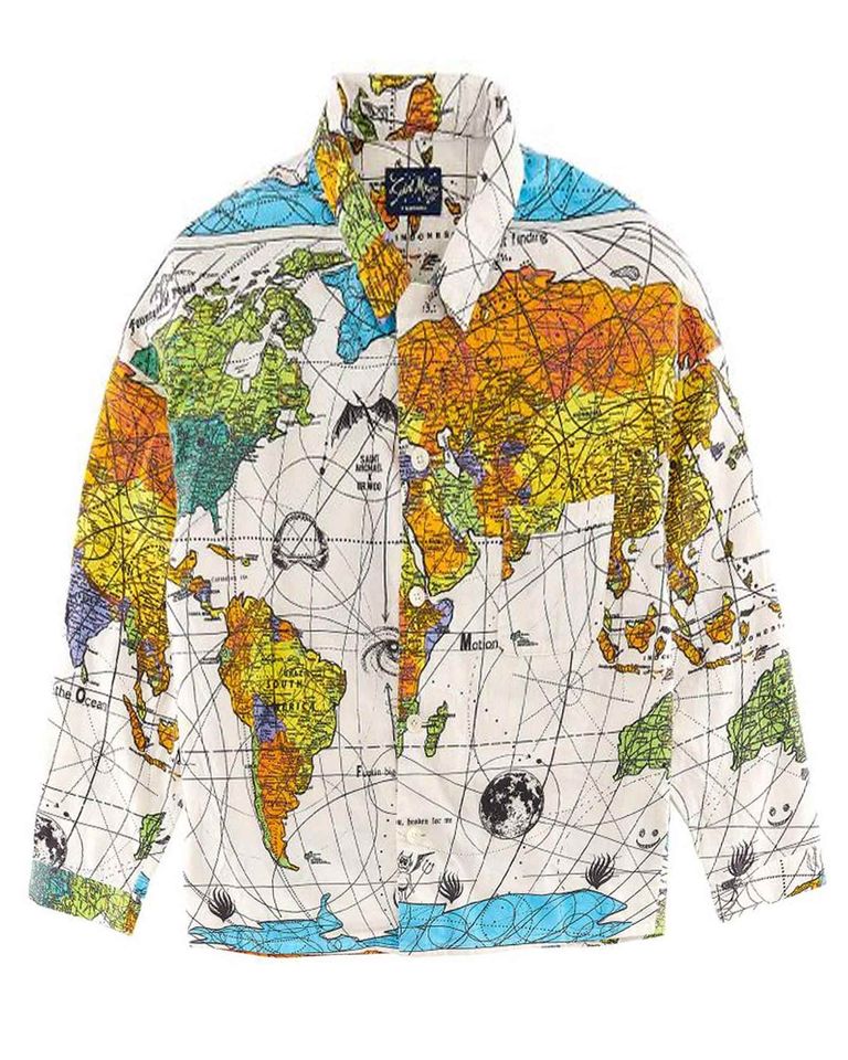 SAINT Mxxxxxx - DW_PAJAMA SHIRT/WORLD MAP/SM-S23-0000-082/パジャマ 