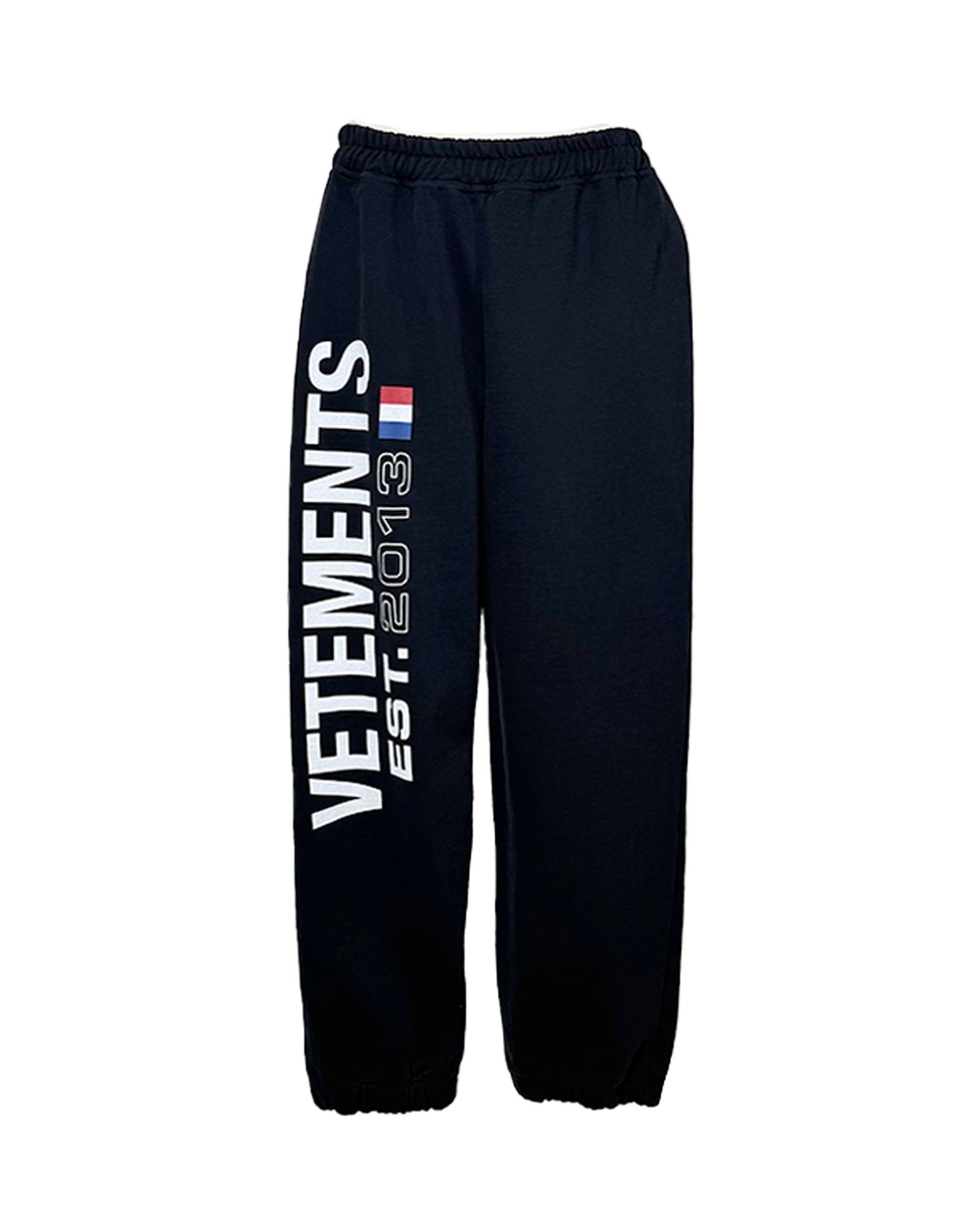 VETEMENTS - FLAG LOGO SWEATPANTS/UE54SP100B/スウェットパンツ/BLACK | Detail