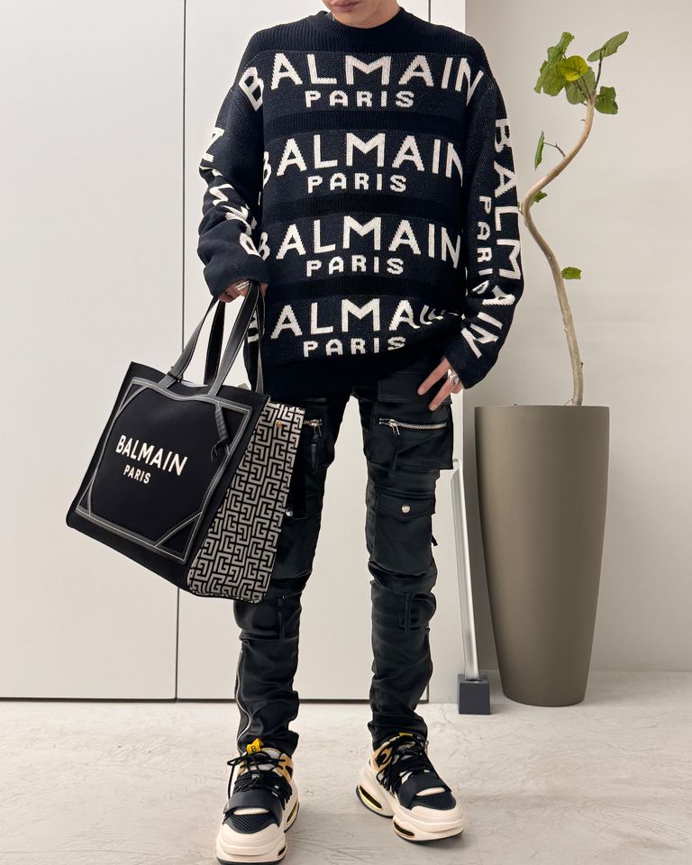 バルマンオム モヘアセーター ニット 詠み 