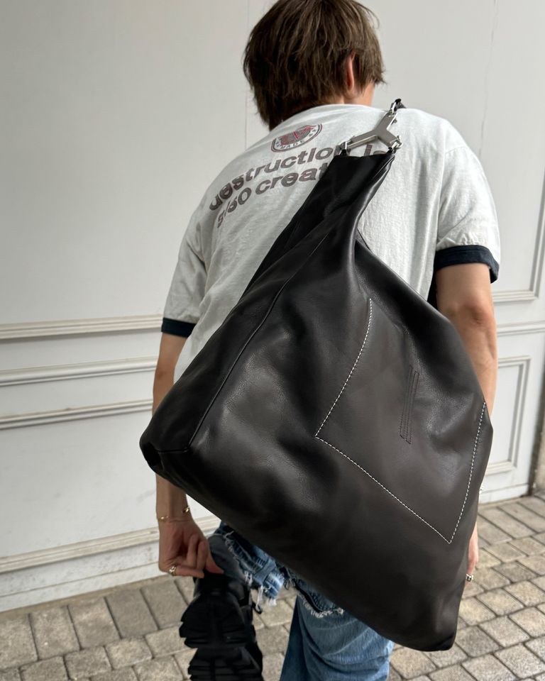 Rick Owens レザー ショルダーバッグ