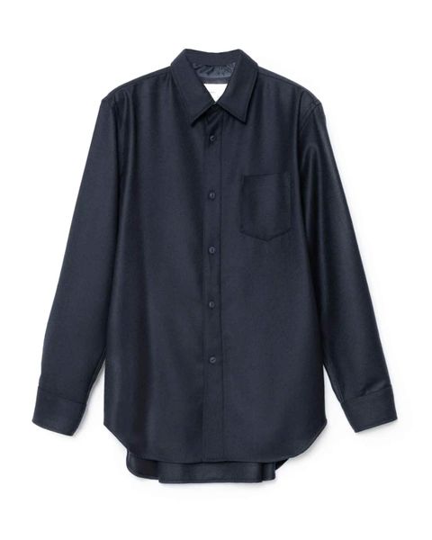 YOHJI YAMAMOTO HOMME スタンドカラー 色っぽい 新聞ブラウス