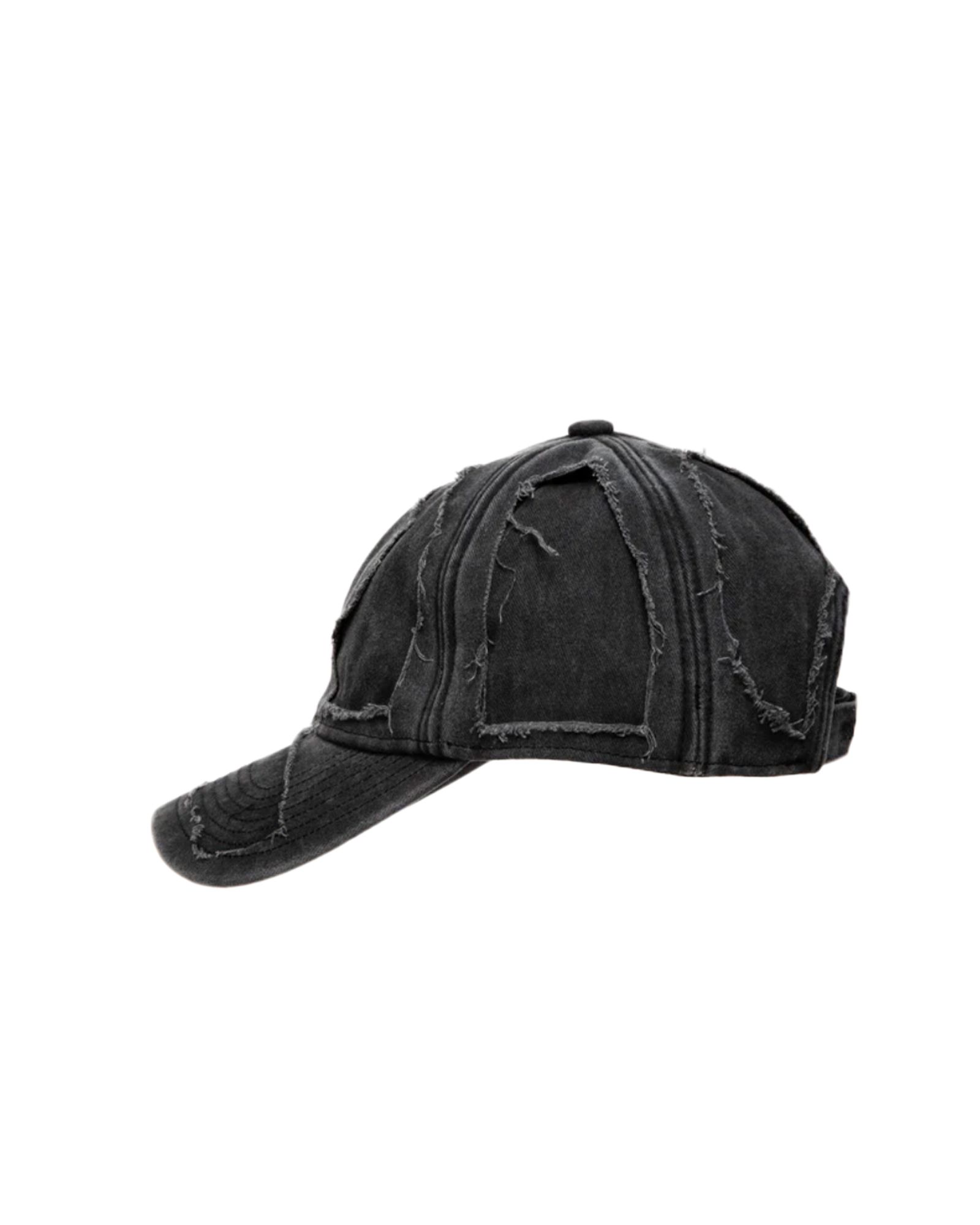 VETEMENTS - ヴェトモン/DESTROYED CAP /キャップ/WASHED BLACK | Detail