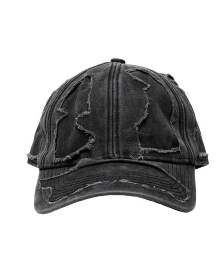 VETEMENTS - DESTROYED LOGO CAP/BLACK | Detail