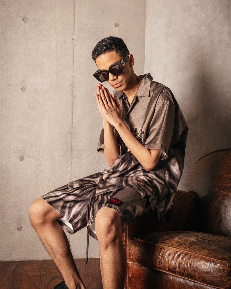 cvtvlist カタリスト CTLS I MARBLE DRIP SHORTS フロントロゴ 