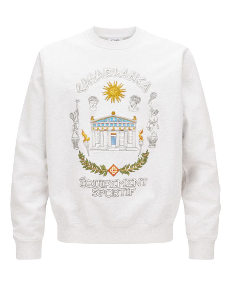 CASABLANCA - LE TEMPLE DU SPORT EMBROIDERED SWEATSHIRT/スウェット 