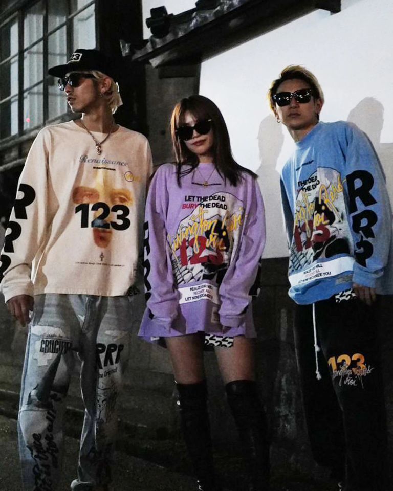 RRR123 - BURY THE DEAD LS TEE / RRR123×EXCLUSIVE /DEAD-LS75/ロンT 
