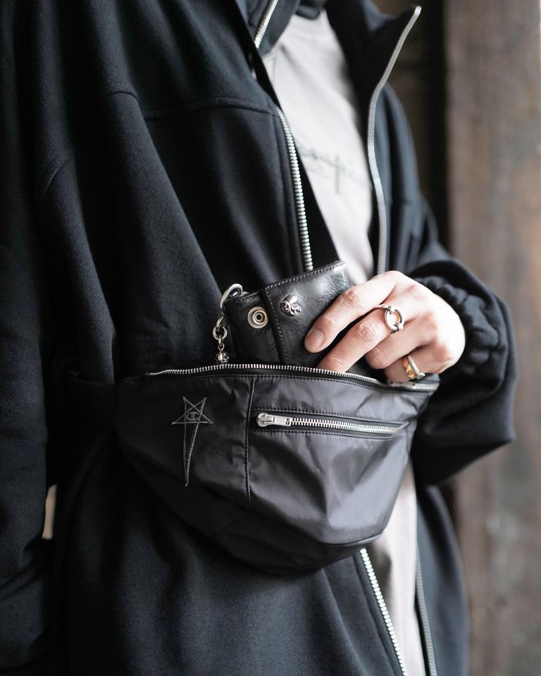 RICK OWENS - BUMBAG/CM01D6097/ボディバッグ/BLACK/RICK OWENS 