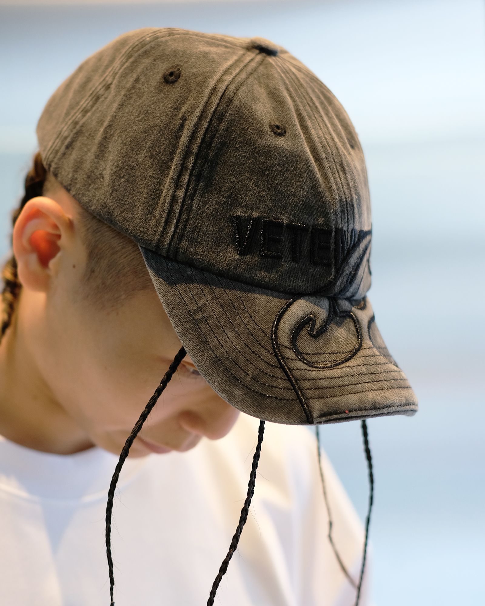 VETEMENTS - BLACKOUT FLAME LOGO CAP/UA65CA190B/キャップ/BLACKOUT | Detail