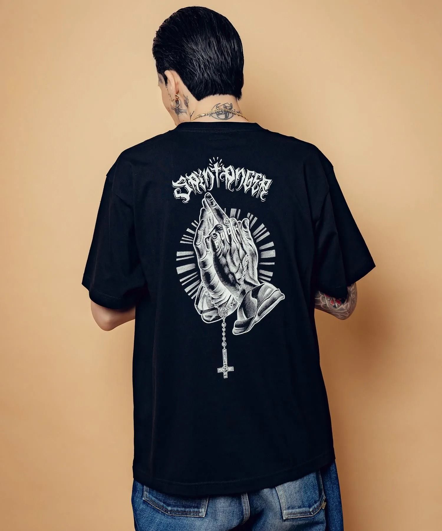 Fuckin' praying hands tee