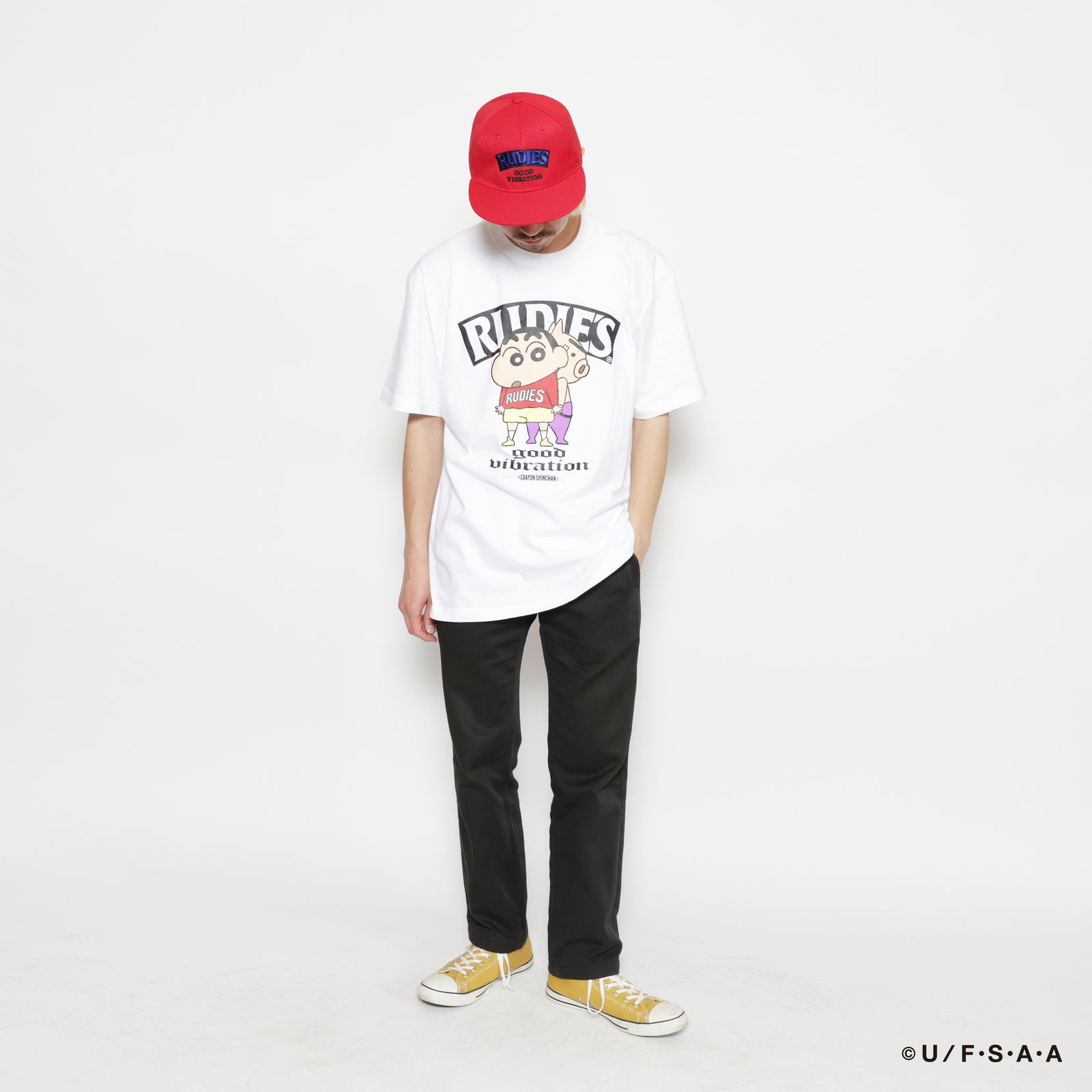 RUDIE'SxCRAYON SHINCHAN BACK TO BACK TEE