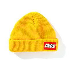 ブロック風ロゴニットCAP