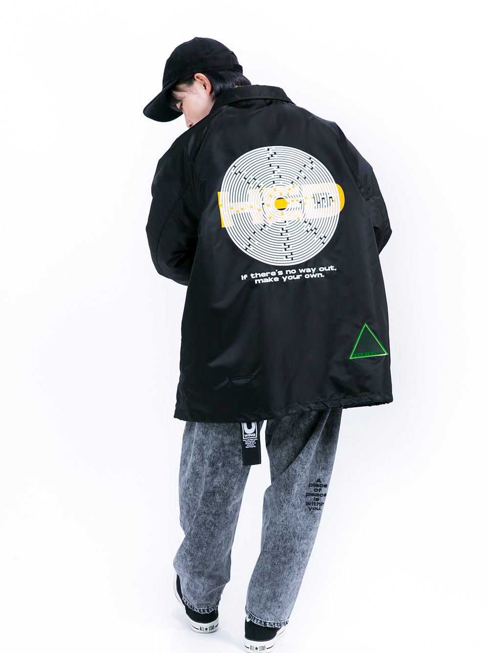 Circle maze Coach jacket