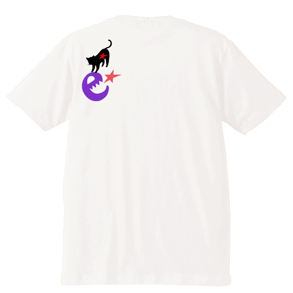 black and white cat ss tee