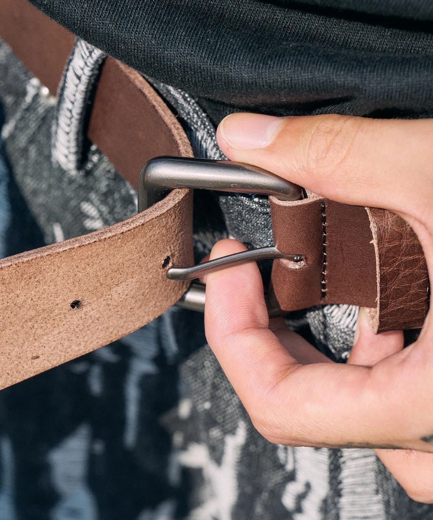 Italian leather belt