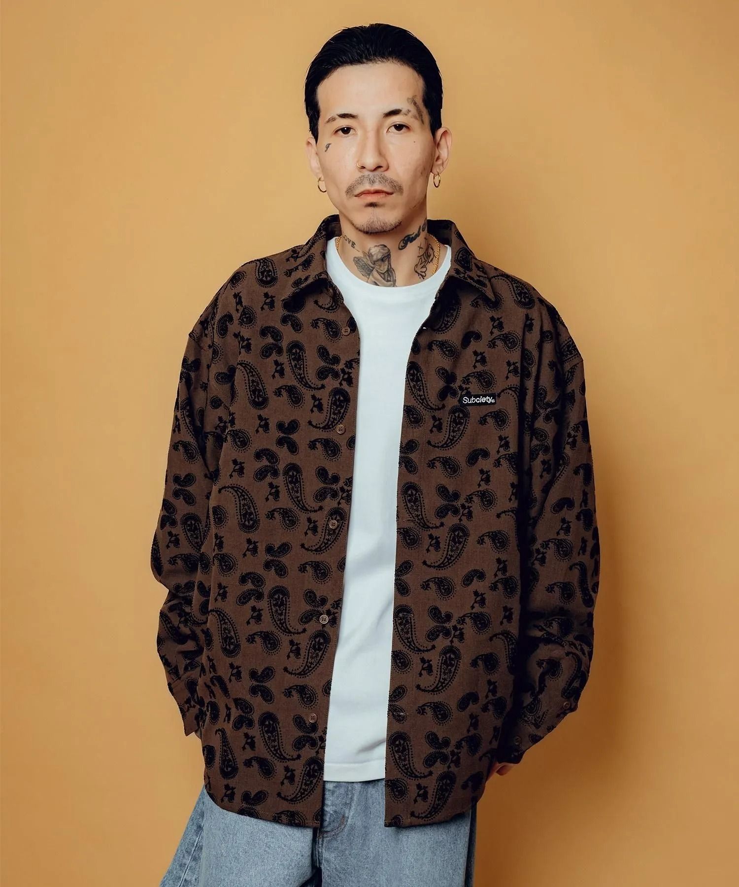 Flocky paisley shirt