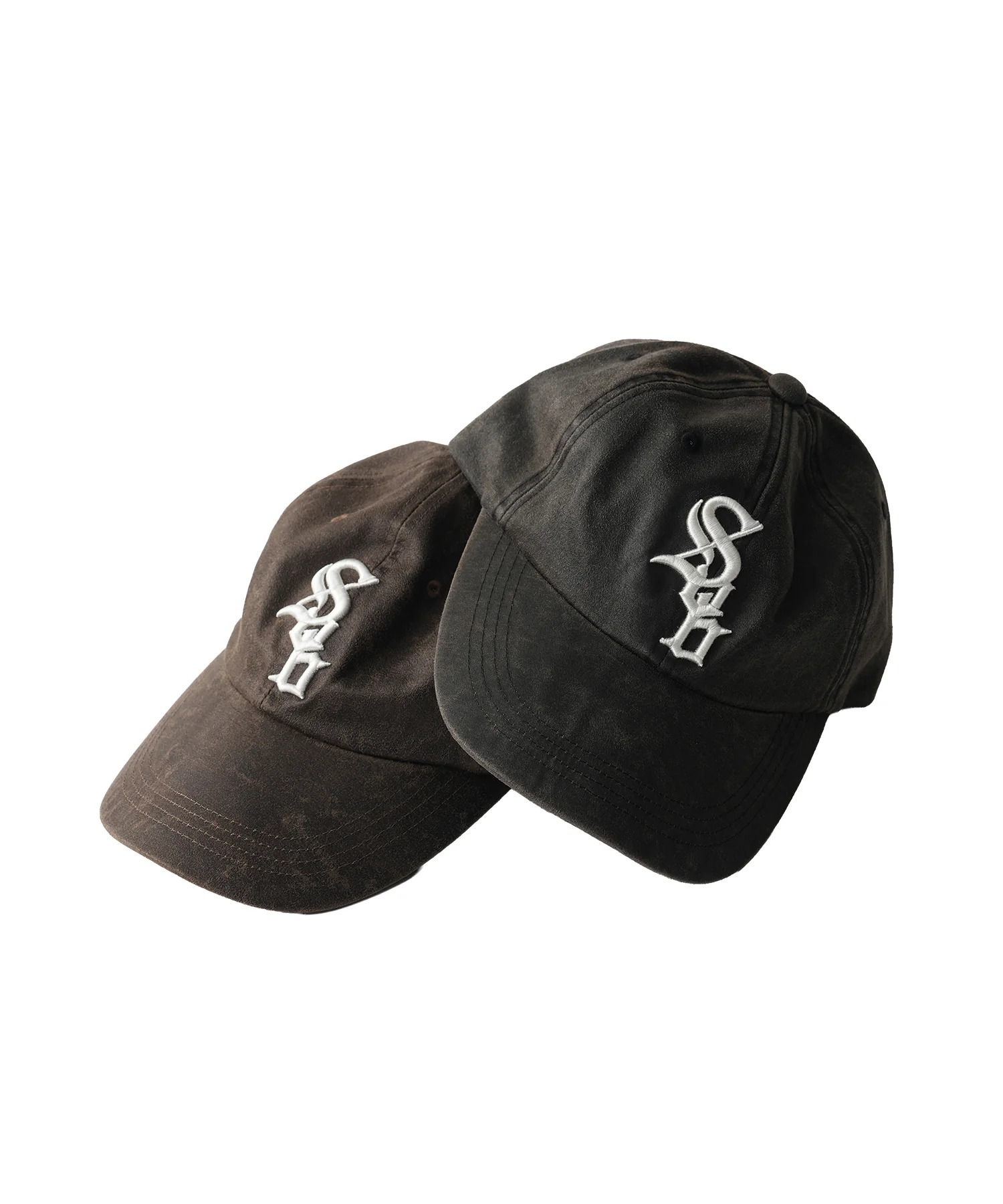 Fade faux leather cap