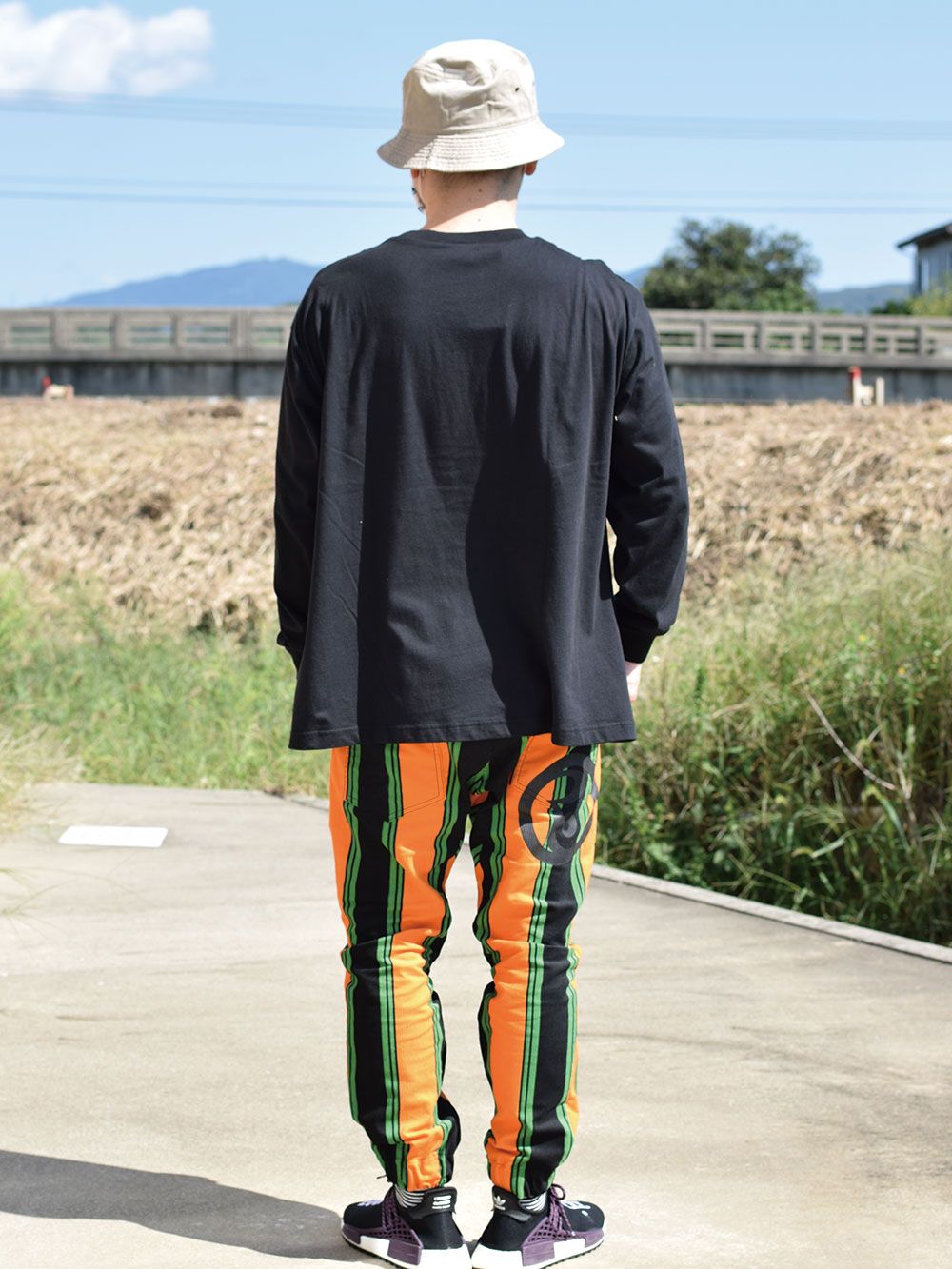 STRIPE CORDUROY JOGGER-PANTS