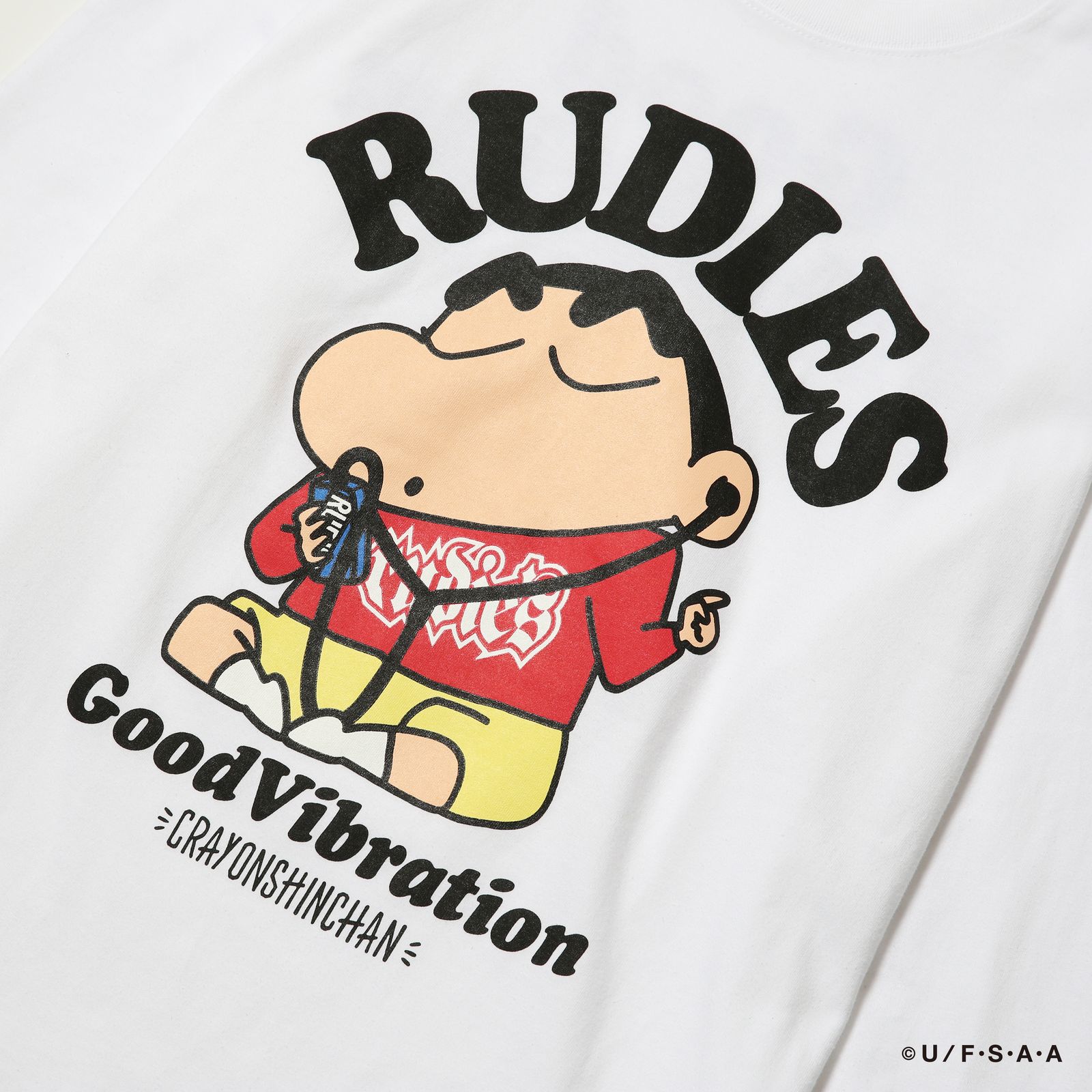 RUDIE'S×CRAYON SHINCHAN GOOD MUSIC LS TEE